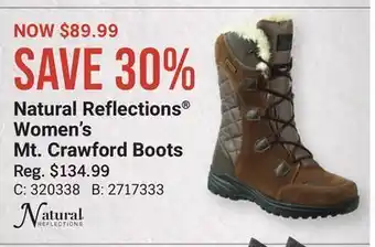 Bass Pro Natural reflections® women's mt. crawford boots offer