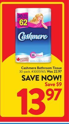 Walmart Cashmere bathroom tissue offer