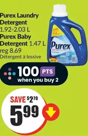 FreshCo Purex laundry detergent | purex baby detergent offer