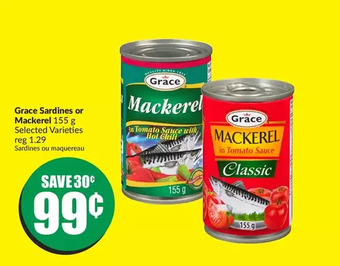 FreshCo Grace sardines or mackerel offer