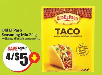 FreshCo Old el paso seasoning mix offer