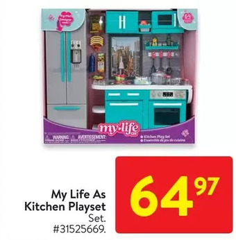 Walmart My life as kitchen playset offer