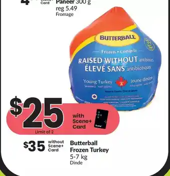 FreshCo Butterball frozen turkey offer