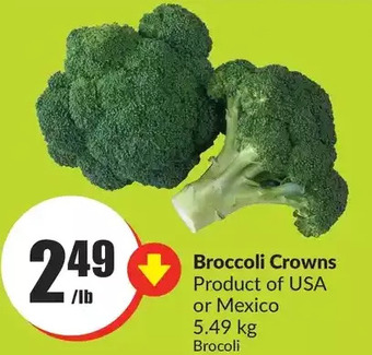 FreshCo Broccoli crowns offer