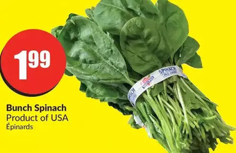FreshCo Bunch spinach offer