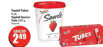 FreshCo Yoplait tubes | yoplait source tubs offer