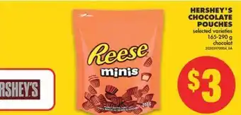 No Frills Hershey's chocolate pouches, 165-290 g offer