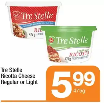 Highland Farms Tre stelle ricotta cheese regular or light offer