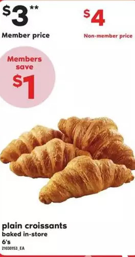 Loblaws Plain croissants offer