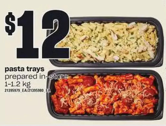 Loblaws Pasta trays offer