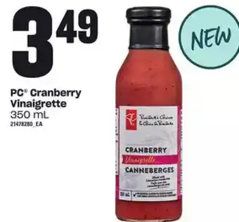 Loblaws Pc cranberry vinaigrette offer