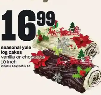 Loblaws Seasonal yule log cakes offer
