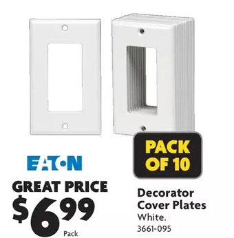 Home Hardware Decorator cover plates offer