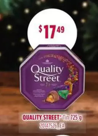 Loblaws Quality street tin offer