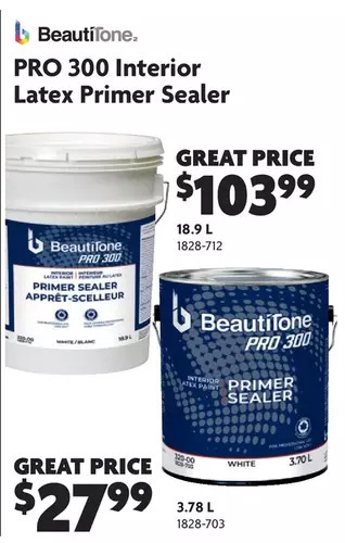 Home Hardware Pro 300 interior latex primer sealer offer