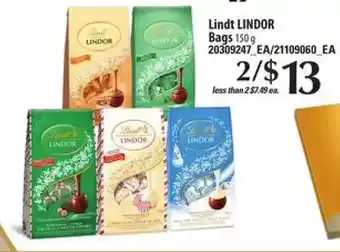 Loblaws Lindt lindor bags offer