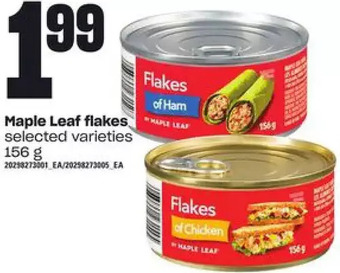 Loblaws Maple leaf flakes offer