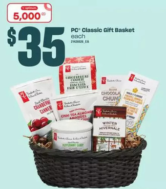 Loblaws Pc classic gift basket offer