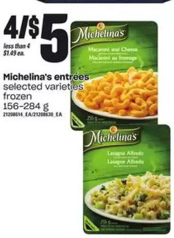 Independent Grocer Michelina's entrees offer