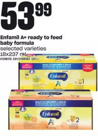 Independent Grocer Enfamil a+ ready to feed baby formula offer