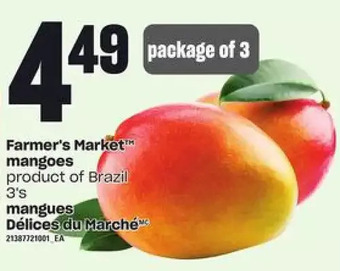Independent Grocer Farmer's market mangoes offer
