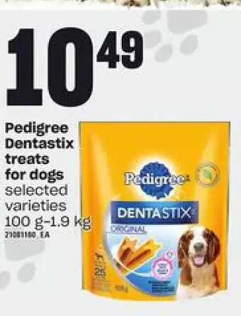Independent Grocer Pedigree dentastix treats for dogs offer