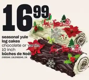 Independent Grocer Seasonal yule log cakes offer