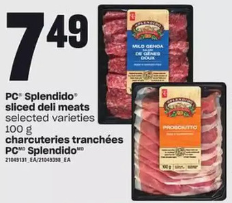 Independent Grocer Pc splendido sliced deli meats offer