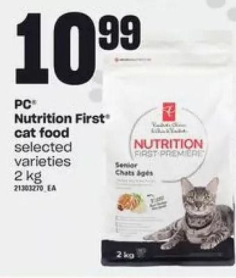 Independent Grocer Pc nutrition first cat food offer