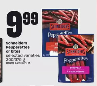 Zehrs Markets Schneiders pepperettes or bites offer