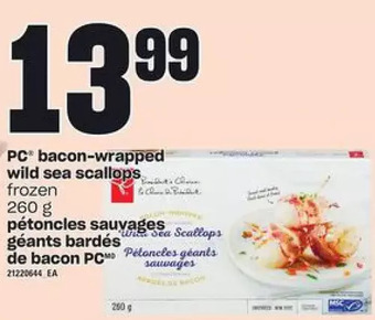 Independent Grocer Pc bacon-wrapped wild sea scallops offer