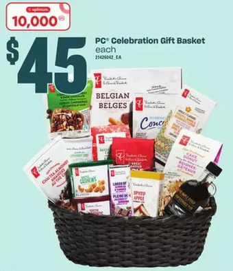 Independent Grocer Pc celebration gift basket offer