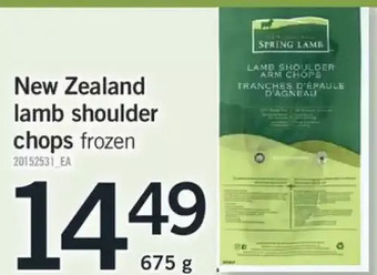 Fortinos New zealand lamb shoulder chops offer