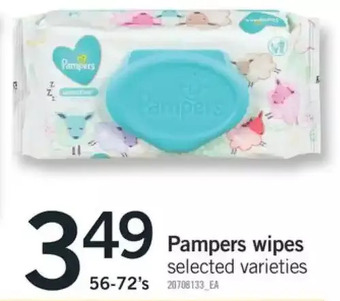 Fortinos Pampers wipes offer