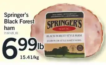Fortinos Springer's black frest offer