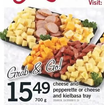 Fortinos Cheese and pepperette or cheese and kielbasa tray offer