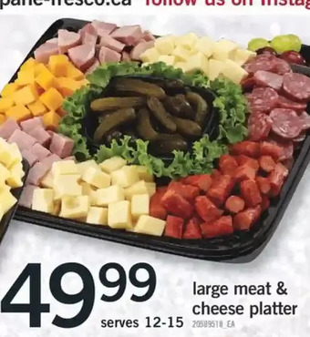 Fortinos Large meat & cheese platter offer