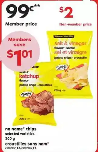 Valu-mart No name chips offer