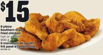 Valu-mart 9 piece southern style fried chicken offer