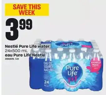 Valu-mart Nestlé pure life water offer