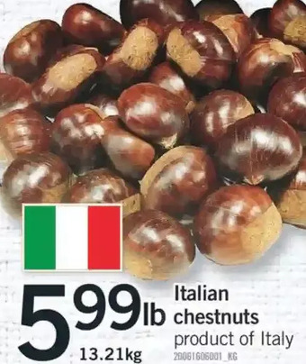 Fortinos Italian chestnuts offer