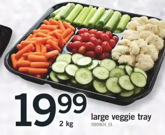 Fortinos Large veggie tray offer