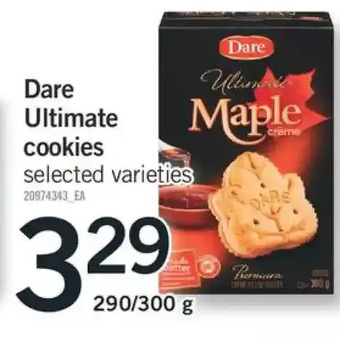 Fortinos Dare ultimate cookies offer