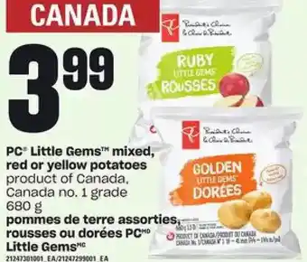 Valu-mart Pc little gems mixed, red or yellow potatoes offer
