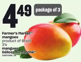 Valu-mart Farmer's market mangoes offer