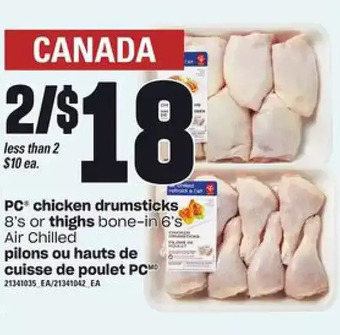 Valu-mart Pc chicken drumsticks or thighs offer