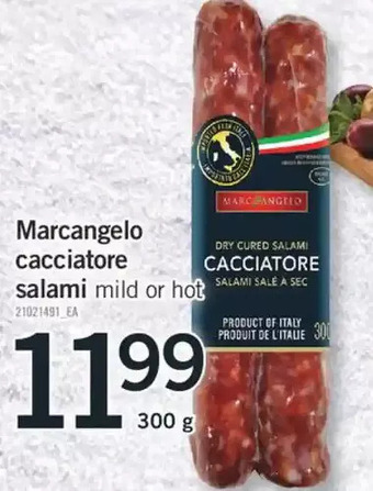 Fortinos Marcangelo cacciatore salami offer