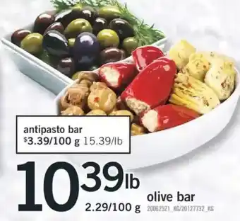 Fortinos Antipasto bar | olive bar offer