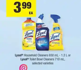 Fortinos Lysol household cleaners or lysol toilet bowl cleaners offer