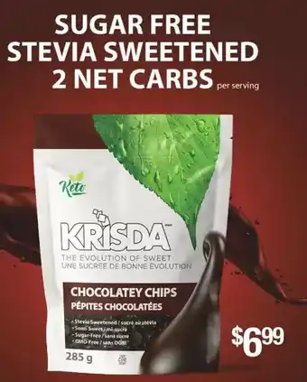 Fortinos Sugar free stevia sweetened 2 net carbs offer